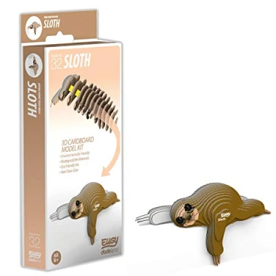 Image of EUGY 3D Sloth Model, Craft Kit