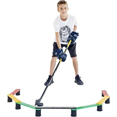 Image of Hockey Revolution Stickhandling Training Aid MY ENEMY LIT, Equipment for Puck Control, Reaction Time and Coordination Durable, Light, Portable &amp; Adjustable, can be used on off ice