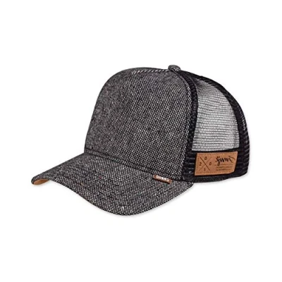 Image of Djinns Spotted Tweed 2013 (Black) High Fitted Trucker Cap
