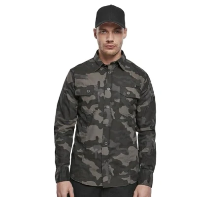 Image of Brandit Shirt, Men&#039;s, Size: Medium, Darkcamo
