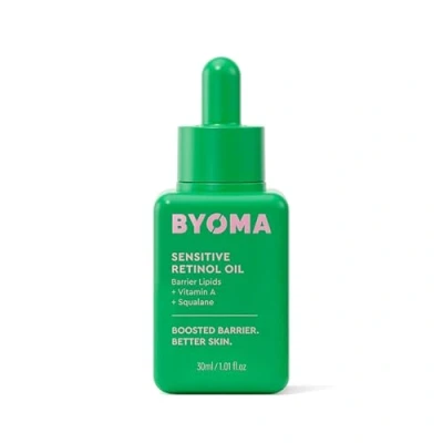 Image of BYOMA Sensitive Retinol Oil Clinically Proven to Reduce Textured Skin, Fine Lines + Wrinkles Dermatologist Tested and Approved, Vegan Cruelty Free 30ml