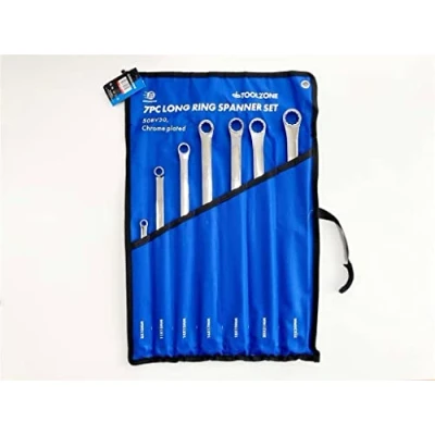 Image of 5pc Spanner Set Extra Long Ring Reach 12 Point Wrench 8mm 19mm CT3119