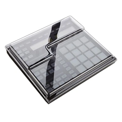 Image of Decksaver Cover for Native Instruments Maschine MK2 (Soft Fit) Super Durable Polycarbonate Protective lid in Smoked Clear Colour, Made The UK