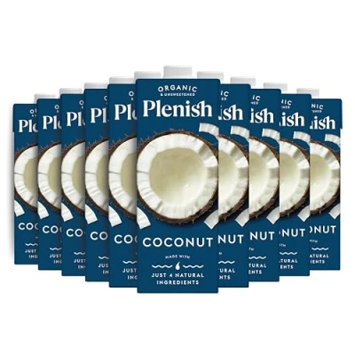 Image of Plenish Organic Unsweetened Coconut Milk 1L (Pack of 8)