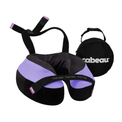 Image of Cabeau Evolution TNE S3 Travel Pillow Neck for Traveling Memory Foam Airplane with Attachment Straps Support Travel, Home, Office, and Gaming (Paris)