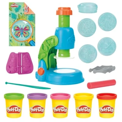 Image of Play Doh Light &amp; Look Microscope Playset