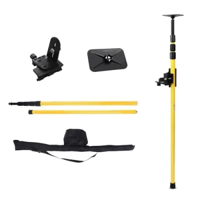 Image of Shipenophy Laser Levels, Telescopic Pole Aluminum Alloy Telescoping Mounting Easy to Fix High Load Capacity with Lifting Table for and Line Lasers