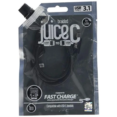 Image of uice USB Type C to 1m Charger and Sync Cable for Samsung Galaxy S20, S10, S9, S8, S20 Plus, Sony, Apple iPhone 16, 16 Pro, 15, 15 iPad 2020, Pro Air Google Pixel 6 Black
