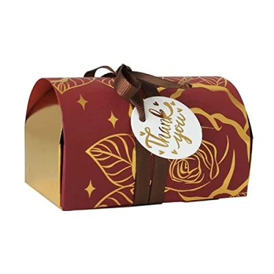 Image of Allbusky 30PCS Paper Candy Boxes, Sweet Wedding Favour Party Gift Boxes Bags, Creative Treat Bronzing Packs Decorations