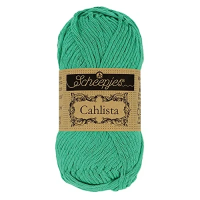 Image of Scheepjes Cahlista 514 Jade Yarn 10x50g