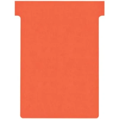 Image of Nobo T Cards Tab Top 15 mm W92 x Bottom W80 Full H120 Size 3 Red Ref 32938917 [Pack of 100]