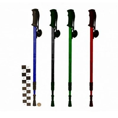 Image of Kandy Toys International Anti Shock Walking Stick Trekking Pole Aid Telescopic Adjustable (Red)