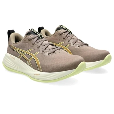Image of ASICS Men&#039;s Gel Cumulus 27 Sneaker, Taupe Grey/Black, 13 UK