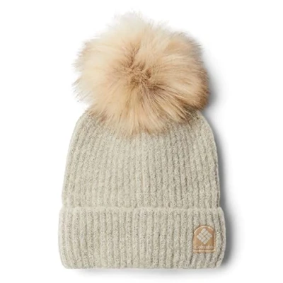 Image of Columbia Unisex Winter Blur Pom Beanie, Chalk, One Size UK