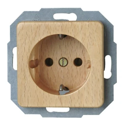 Image of Kopp Milano 914831080 Earthing Contact Socket Beech
