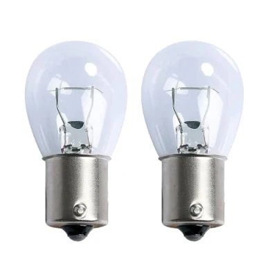 Image of 2 X 382 P21W Car Light Bulbs, Replace Indicator Bulb, Brake Stop And Tail Clear 12V BA15S Rear Break Lights