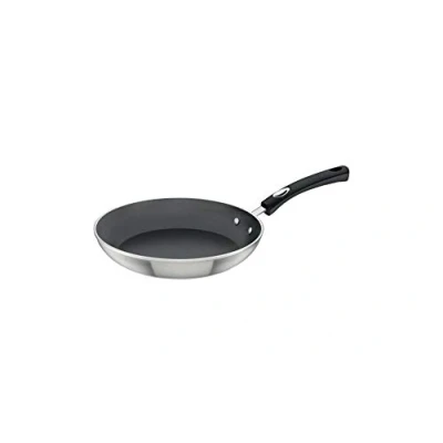 Image of Tramontina Non Stick Frying Pan with Silicone Handle for Induction, Electric, Gas and Ceramic Glass Hobs, Cookware, Kitchen, 24 cm, 1.6 Litre, 20888024, Dark Grey
