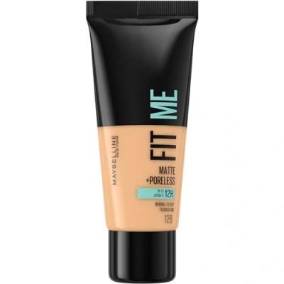 Image of Maybelline Fit Me Foundation, Medium Coverage, Blendable With a Matte and Poreless Finish, For Normal to Oily Skin, Shade: 128 Warm Nude, 30ml