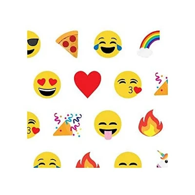 Image of SatinWrap Luxury Printed Tissue Wrapping Paper Emoji 5 Sheets