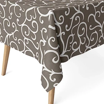 Image of Martina Home Loiret Resin Coated Tablecloth 260 x 140 cm Linen