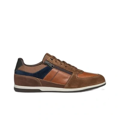 Image of Geox Men&#039;s U Renan B Sneaker, Browncotto Navy, 9 UK