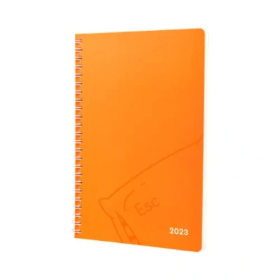 Image of Jumble &amp; Co Convo Icon 2023 Week to View Diary, Size A5, Burned Out Orange Weekly Journal with dotted pages
