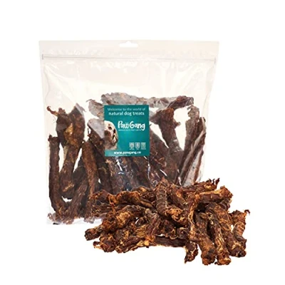 Image of PawGang Duck Neck 1kg 100% Natural EU Sourced Treats for Dogs Puppies Young Adult Old Small and Large Dog Tasty Air Dried Chews Snacks Healthy Hypoallergenic Low Fat Grain Free BARF Raw