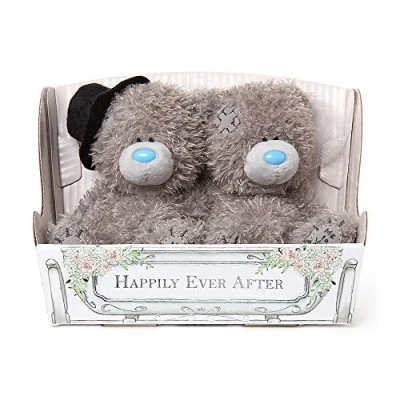 Image of Me to You Tatty Teddy Bride and Groom in Wedding Carriage for ages 3+, Official Collection , Grey,Medium