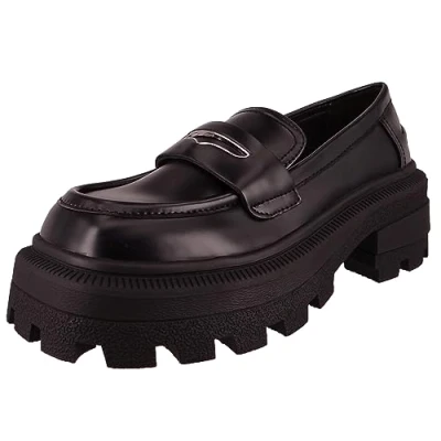 Image of Buffalo NABU Loafer Vegan 1622342 Women&#039;s Loafers, black, 5 UK