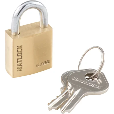 Image of Matlock Brass Key Padlock 20mm