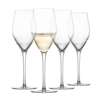 Image of Schott Zwiesel Bar Special Champagne Glasses (Set of 4), Elegant with Moussing Point, Dishwasher Safe Tritan Crystal Glasses, Made in Germany (Item No. 123622)