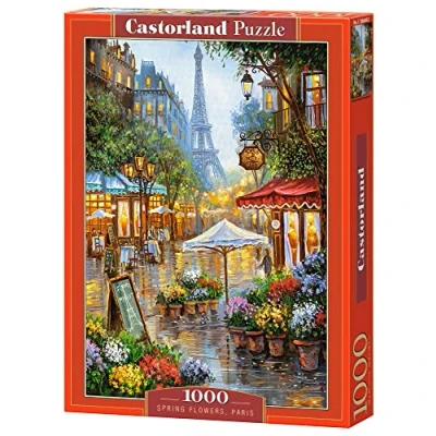 Image of Castorland C 103669 Jigsaw 1000 pc Spring Flowers, Paris, Multicolour
