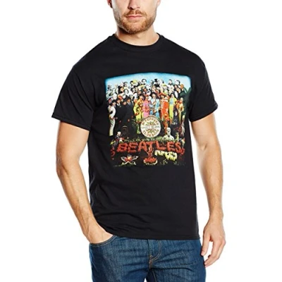 Image of The Beatles BTBPP01MB01 T Shirt, Black, Small