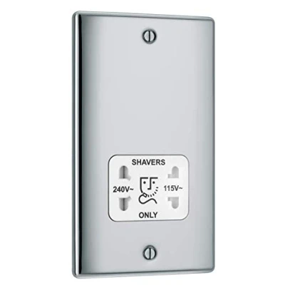 Image of BG Chrome Shaver Socket Dual Voltage