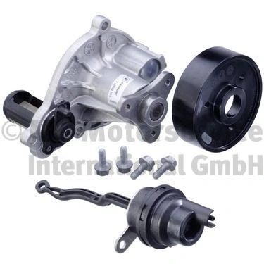 Image of 11514749358, 11518592238, 4749358, 8592238 Water pump PIERBURG 7.10942.16.0 with attachment material, seal bolts/screws Pneumatic Plastic