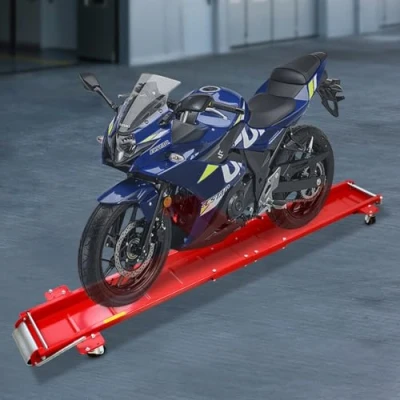 Image of ROMYIX Motorcycle Motorbike Parking Dolly Centre Stand Skate Garage Mover Scooter 567kg Load Platform