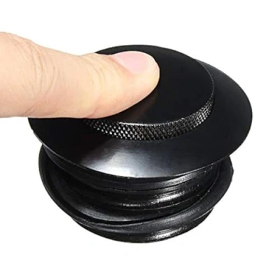 Image of ANCLLO Motorcycle Black Pop Up Gas Cap Fuel Tank REGULAR THREAD Compatible with 1982 2017 Harley Davidson