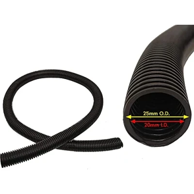 Image of Water Butt Extension Hose, 2 Meters 25mm Diameter Connects to Butts Extend Reach Connector Linking Hose by Original Organics