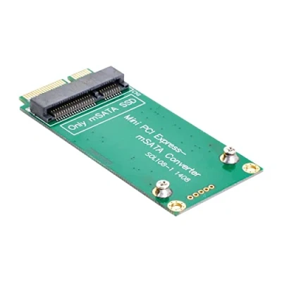 Image of Cablecc 3x5cm mSATA to 3x7cm Mini PCI e SATA SSD Adapter for ASUS Eee PC 1000 S101 900 901 900A T91