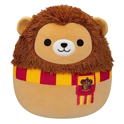 Image of Squishmallows Original Harry Potter 10 Inch Gryffindor Lion Plush Medium Sized Ultrasoft Official Jazwares