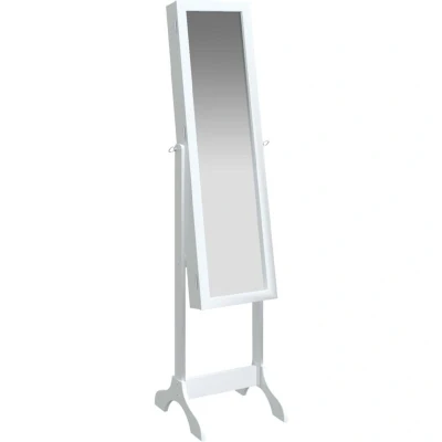 Image of vidaXL Free Standing Mirror White 34x37x146 cm