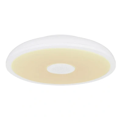 Image of Globo Raffy LED ceiling light speaker RGBW white