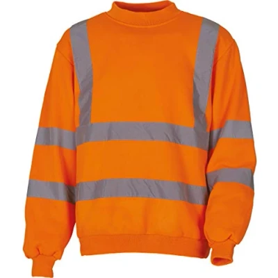 Image of Yoko Men&#039;s Yk030/Hvj510 Hi Vis Sweatshirt Orange, 2X Large