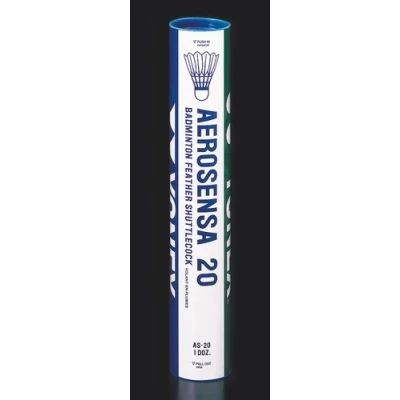 Image of Yonex Aerosensa 20 Feather Speed 3 Badminton Shuttles Tube Of 12