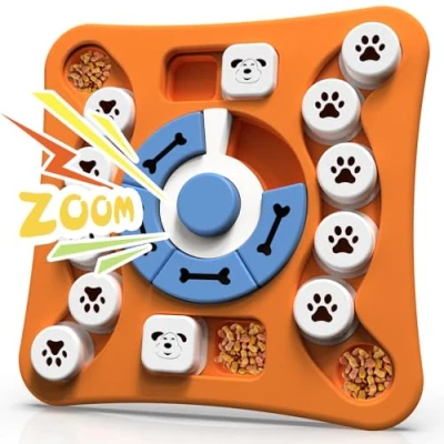 Image of RongYiCare Dog Puzzle Toys, Interactive Treat Toys for IQ Training and Brain Stimulation, Enrichment Squeaky Slow Feeder Medium Small Puppies Dogs
