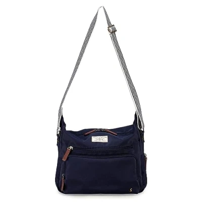 Image of Joules Coast Softside Collection Unisex Crossbody Bag With Adjustable Straps, French Navy