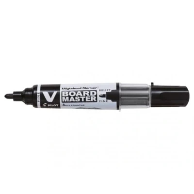 Image of Pilot 386718 Whiteboard Marker Bullet Tip V Board Master Black