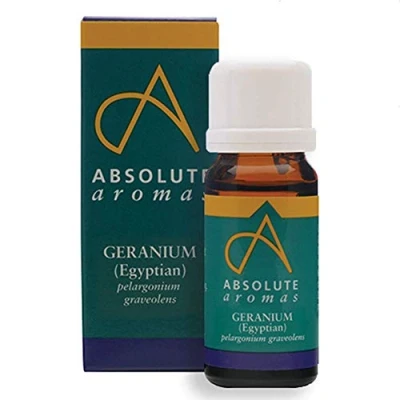 Image of Absolute Aromas Geranium Essential Oil 10ml 100% Pure, Natural, Undiluted, Vegan and Cruelty Free