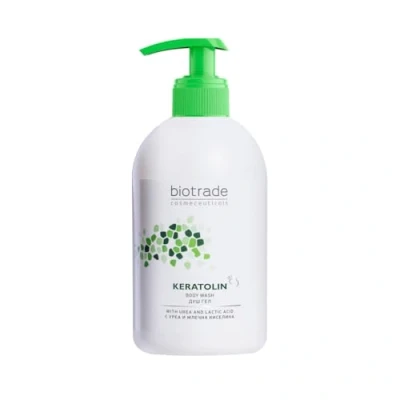 Image of Biotrade Keratolin Body Wash Shower Gel with 5% Urea for Sensitive Dry Skin