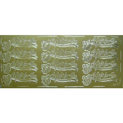 Image of Peel Off Sticker 068 &quot; A Gift For You in gold